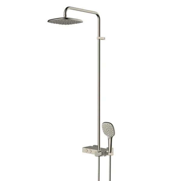 RAK Petit Thermostatic Bath Shower Column   Brushed Nickel