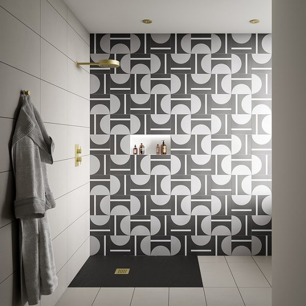 Arezzo Brushed Brass Round Shower Package with Concealed Valve + Inline Shower Head - Image 7