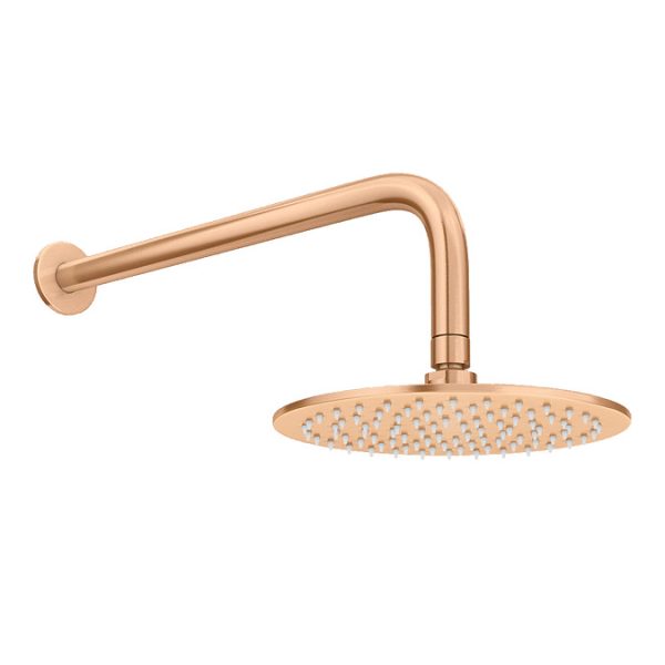 Arezzo Brushed Bronze Round Shower Package with Concealed Valve + Head - Image 5