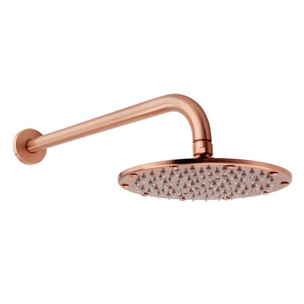 Arezzo Rose Gold Round Shower Package with Concealed Valve + Head - Image 2