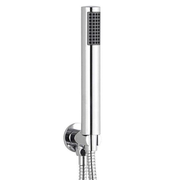 Arezzo Chrome Round Thermostatic Shower Pack with Inline Head + Handset - Image 2