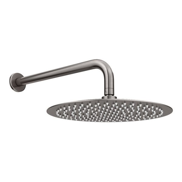 Arezzo Gunmetal Grey Round Thermostatic Shower Pack with 300mm Wall Mounted Head + Handset - Image 4