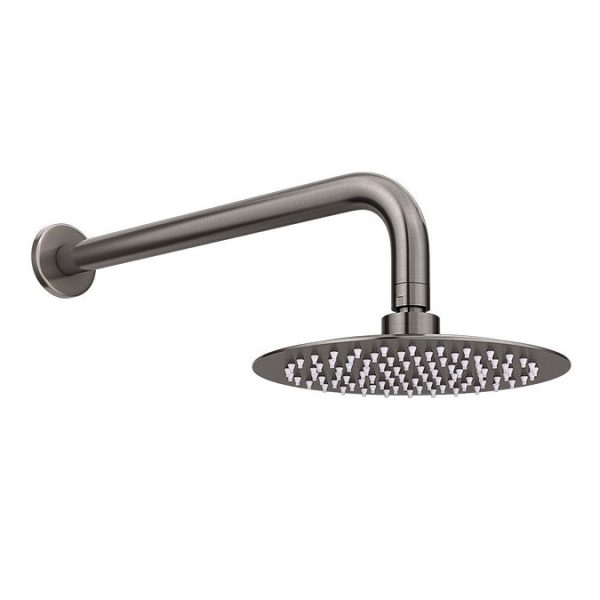 Arezzo Gunmetal Grey Round Thermostatic Shower Pack with Head + Handset - Image 5