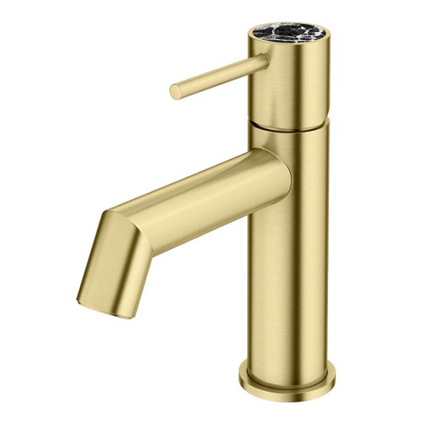 Radius Custom Brushed Brass Mono Basin Mixer Tap - Image 6