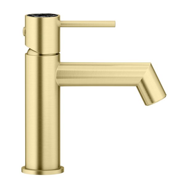 Radius Custom Brushed Brass Mono Basin Mixer Tap - Image 2