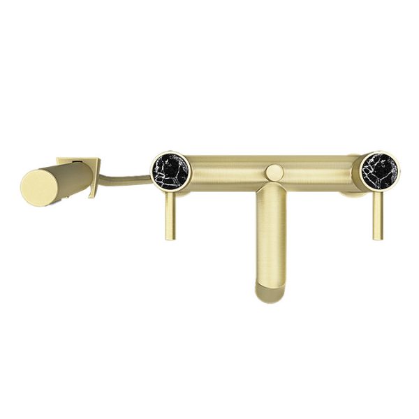 Radius Custom Brushed Brass Bath Shower Mixer Tap - Image 6