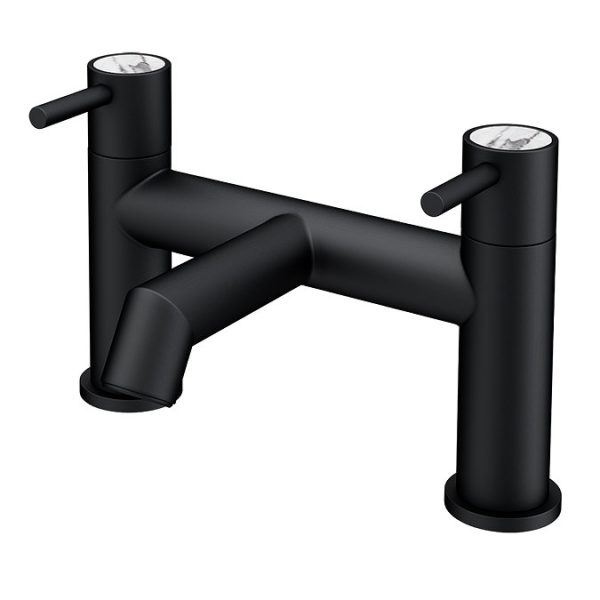 Radius Custom Matt Black Bath Filler Tap - Image 5