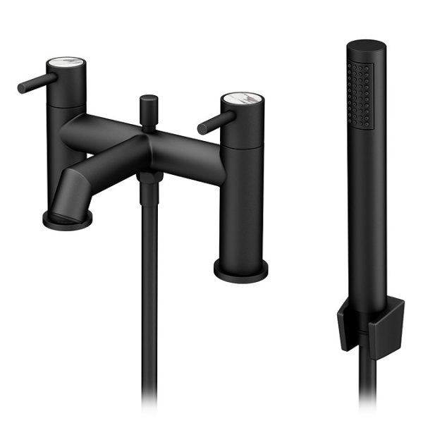 Radius Custom Matt Black Bath Shower Mixer Tap - Image 5