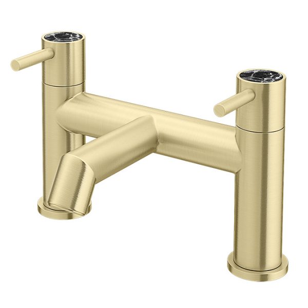 Radius Custom Brushed Brass Bath Filler Tap - Image 6