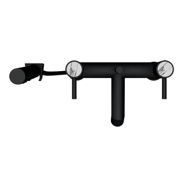 Radius Custom Matt Black Bath Shower Mixer Tap - Image 2