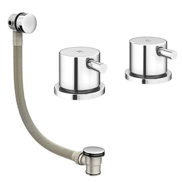 Cruze Overflow Bath Filler With Deck Side Valves - Image 2