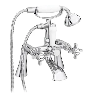 Regent Traditional Bath Shower Mixer Taps   Chrome