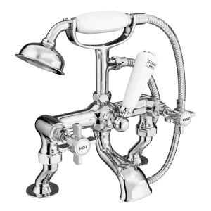 Regent Traditional 3/4" Cranked Bath Shower Mixer   Chrome