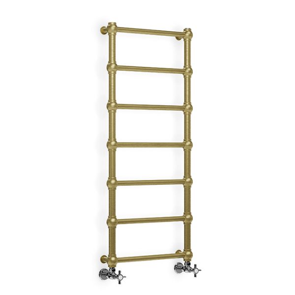 Terma Retro Brushed Brass Heated Towel Rail 1170 x 504mm - Image 6