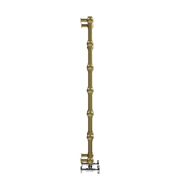 Terma Retro Brushed Brass Heated Towel Rail 1170 x 504mm - Image 7