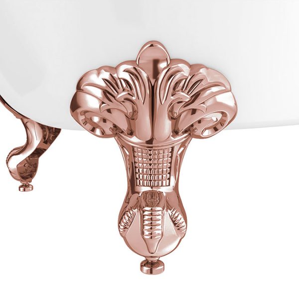 Admiral 1685 Back To Wall Roll Top Bath + Rose Gold Leg Set - Image 2