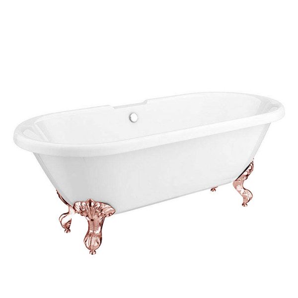 Duke 1795 Traditional Roll Top Bath + Rose Gold Leg Set - Image 2