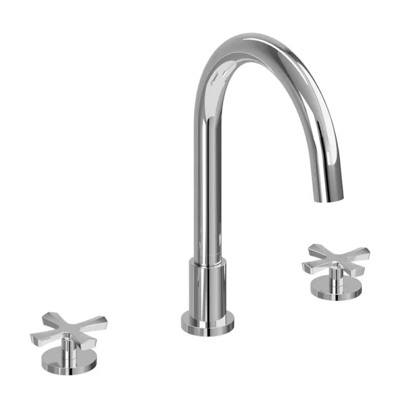 Burlington Riviera Art Deco Chrome 3 Hole Bath Filler