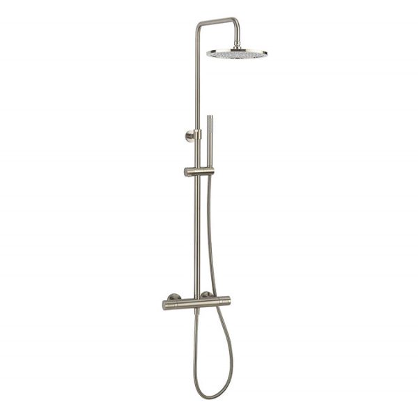 Crosswater Central Brushed Stainless Steel Height Adjustable Thermostatic Shower - Image 3