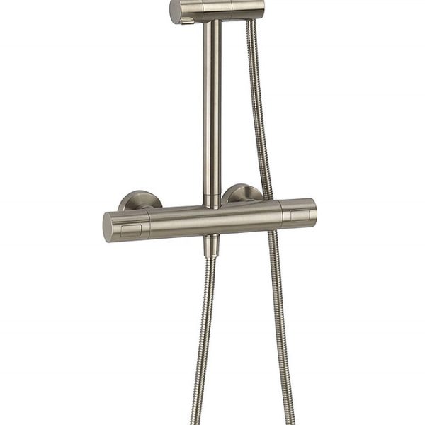 Crosswater Central Brushed Stainless Steel Height Adjustable Thermostatic Shower - Image 2