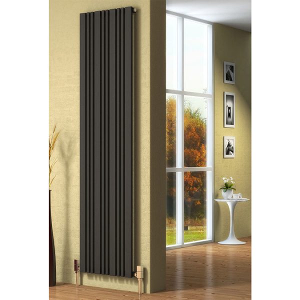 Reina Bonera Vertical Steel Designer Radiator   White - Image 2