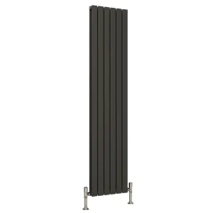 Reina Flat Vertical Double Panel Designer Radiator   Anthracite