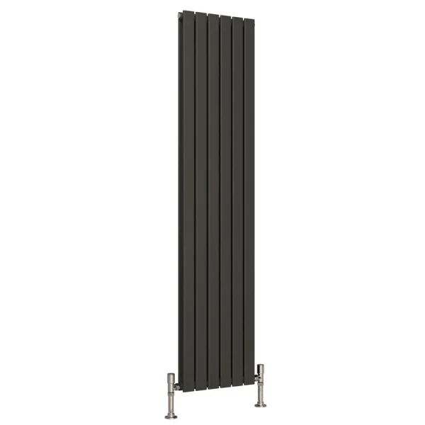 Reina Flat Vertical Double Panel Designer Radiator   Anthracite