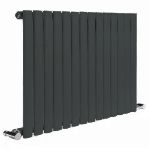 Reina Neva Horizontal Single Panel Designer Radiator   Anthracite