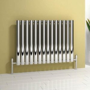 Reina Neva Horizontal Single Panel Designer Radiator   Chrome