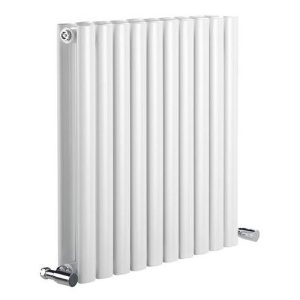Reina Neva Horizontal Double Panel Designer Radiator   White