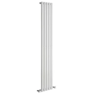Reina Neva Vertical Single Panel Designer Radiator   White