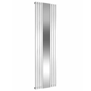 Reina Reflect Vertical Steel Designer Radiator   1800 x 445mm   White