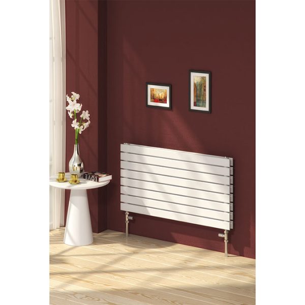 Reina Rione Double Panel Steel Designer Radiator   White - Image 3