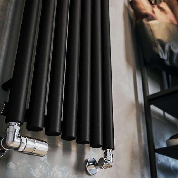 Terma Rolo Room Heban Black Radiator 1800 x 370mm - Image 5