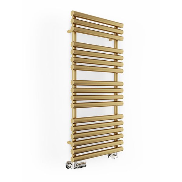 Terma Rolo Towel Brass Heated Towel Rail 1085 x 520mm - Image 4