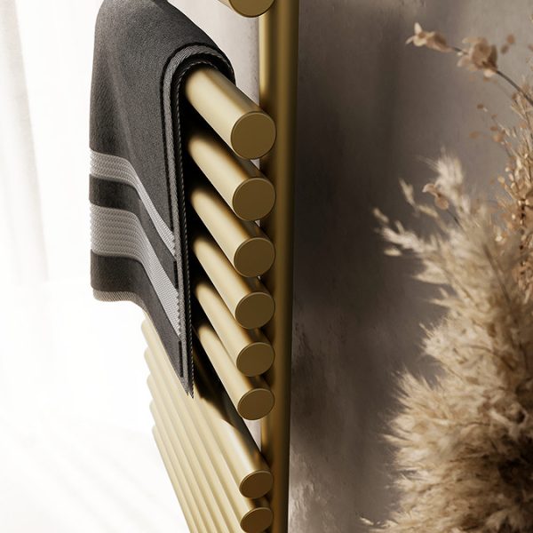 Terma Rolo Towel Brass Heated Towel Rail 1360 x 520mm - Image 3