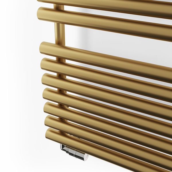 Terma Rolo Towel Brass Heated Towel Rail 1360 x 520mm - Image 7