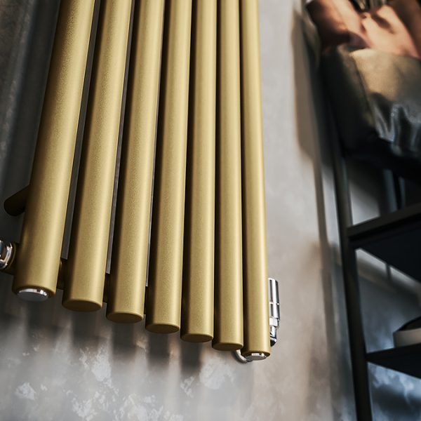 Terma Rolo Room Brass Radiator 1800 x 370mm - Image 5