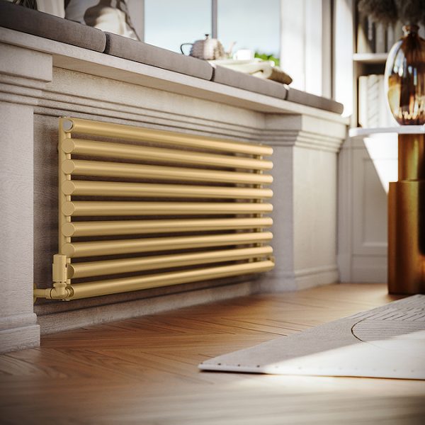 Terma Rolo Room Brass Radiator 1800 x 480mm - Image 3