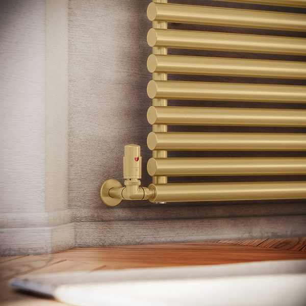 Terma Rolo Room Brass Radiator 1800 x 480mm - Image 4