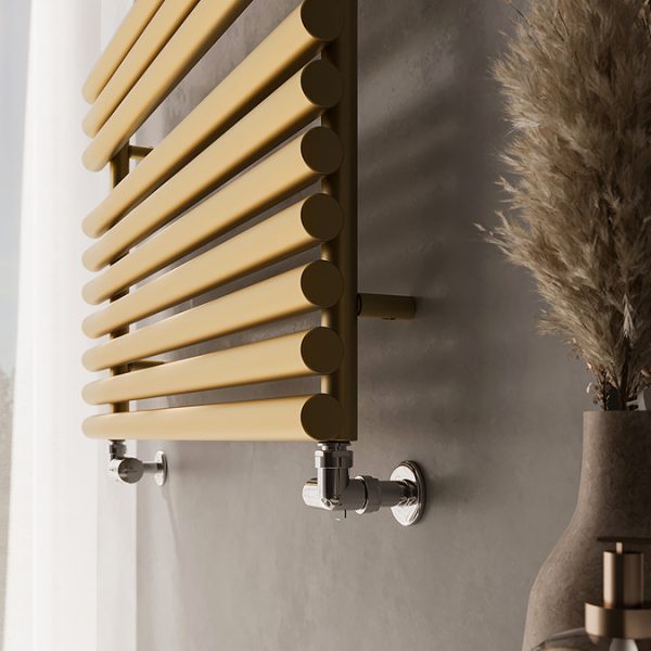 Terma Rolo Room Brass Radiator 1200 x 590mm - Image 3