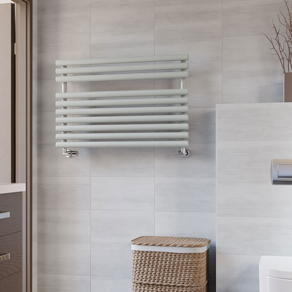Terma Rolo Towel Salt n Pepper Heated Towel Rail 590 x 900mm