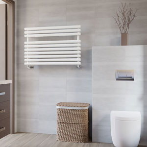 Terma Rolo Towel White Heated Towel Rail 590 x 900mm