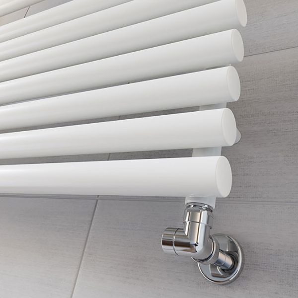 Terma Rolo Towel White Heated Towel Rail 590 x 900mm - Image 3