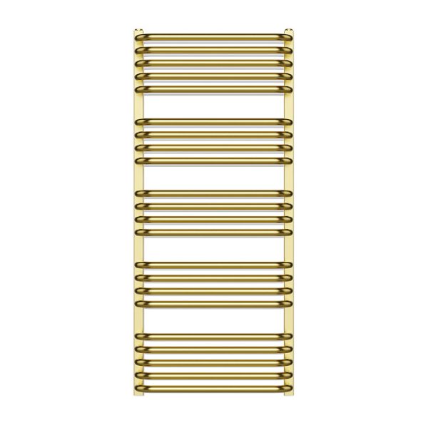 Roxbury Heated Towel Rail 500 x 1140mm   Brushed Brass - Image 3