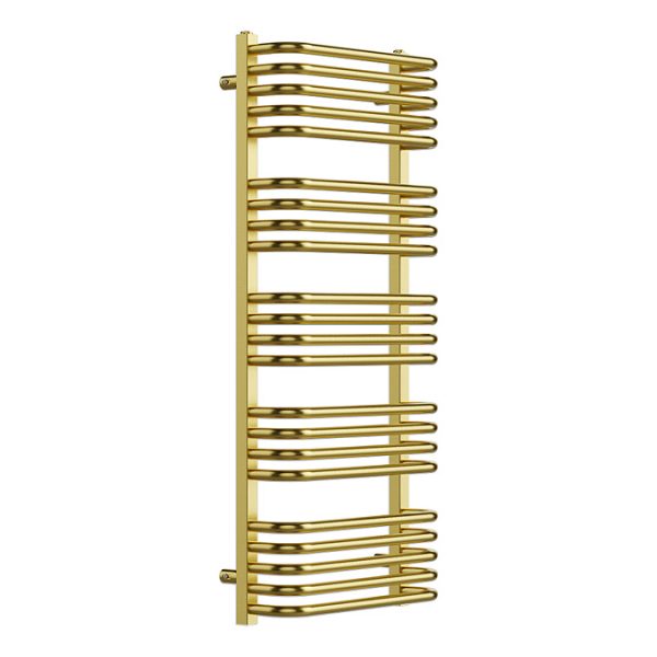 Roxbury Heated Towel Rail 500 x 1140mm   Brushed Brass - Image 2