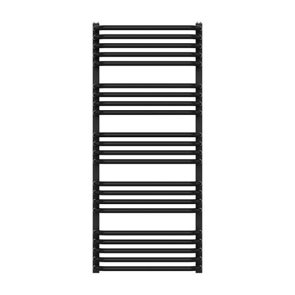 Roxbury Heated Towel Rail 500 x 1140mm   Matt Black - Image 3
