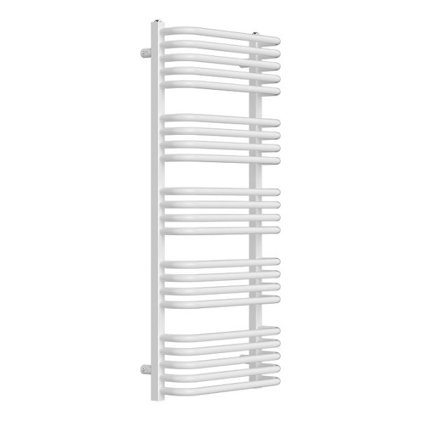 Roxbury Heated Towel Rail 500 x 1140mm   Matt White - Image 2