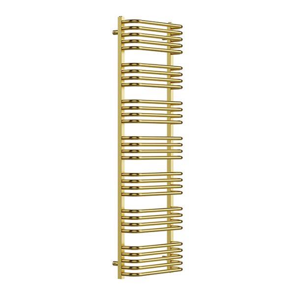 Roxbury Heated Towel Rail 500 x 1580mm   Brushed Brass - Image 2