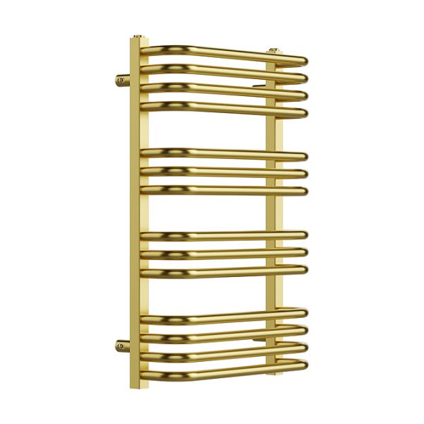 Roxbury Heated Towel Rail 500 x 760mm   Brushed Brass - Image 2